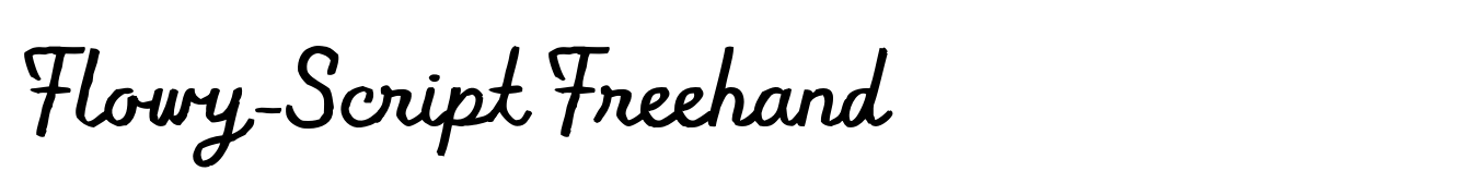 Flowy-Script Freehand